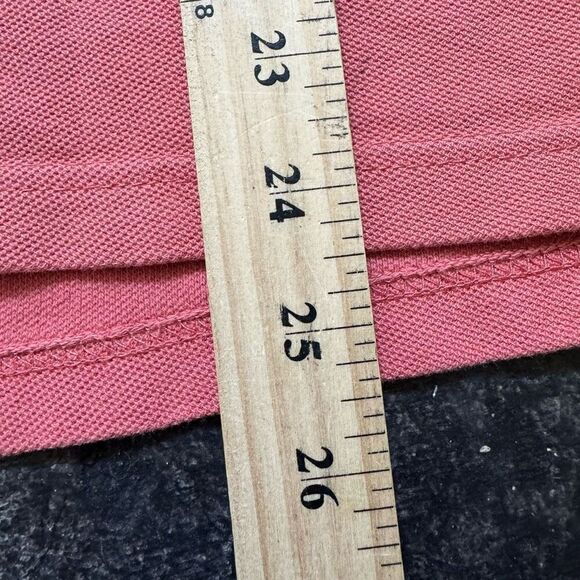 Head Men's Cotton Collared Short Sleeve Polo Shirt Salmon Orange Pink Size Large - Picture 15 of 16